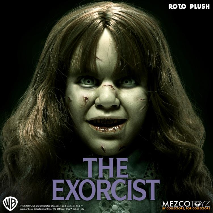 The Exorcist Mezco Designer Series Regan MacNeil Roto Plush Doll Gallery Image 8
