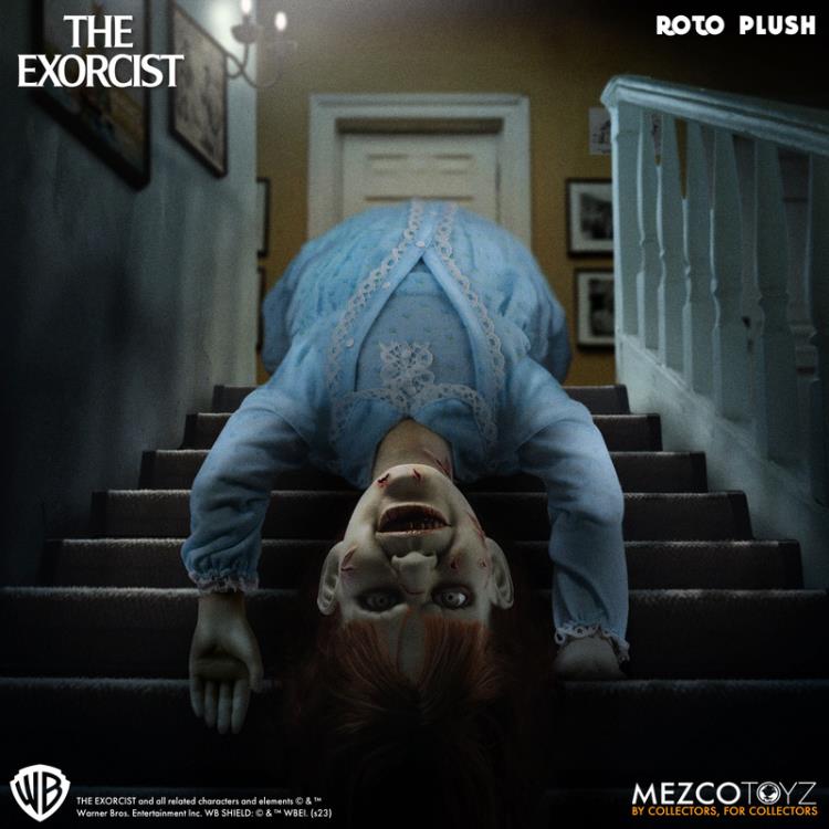 The Exorcist Mezco Designer Series Regan MacNeil Roto Plush Doll Gallery Image 5