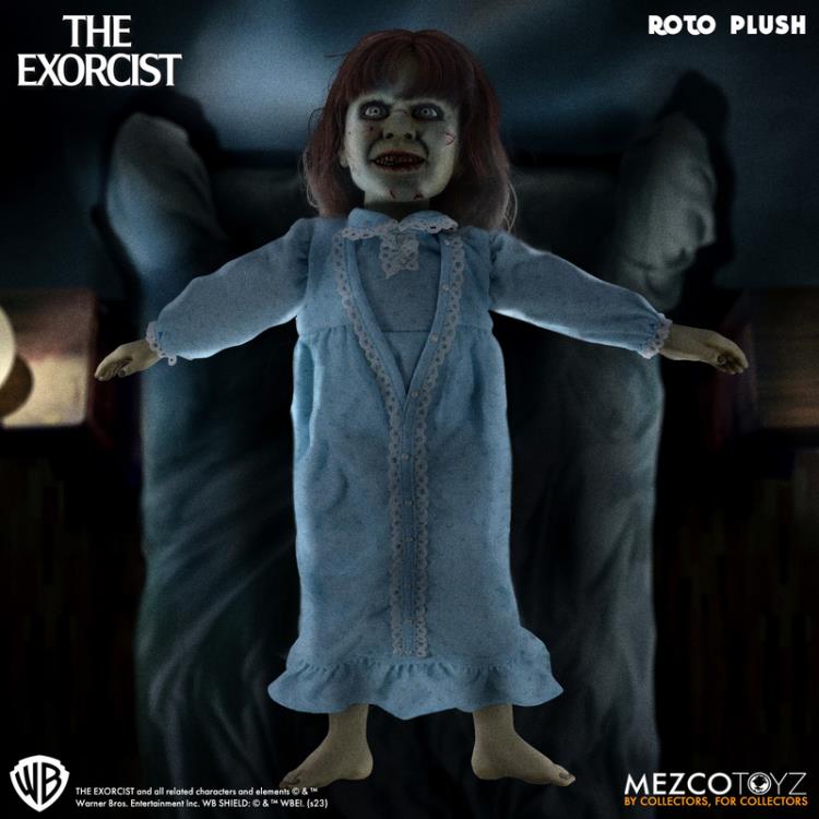 The Exorcist Mezco Designer Series Regan MacNeil Roto Plush Doll Gallery Image 3
