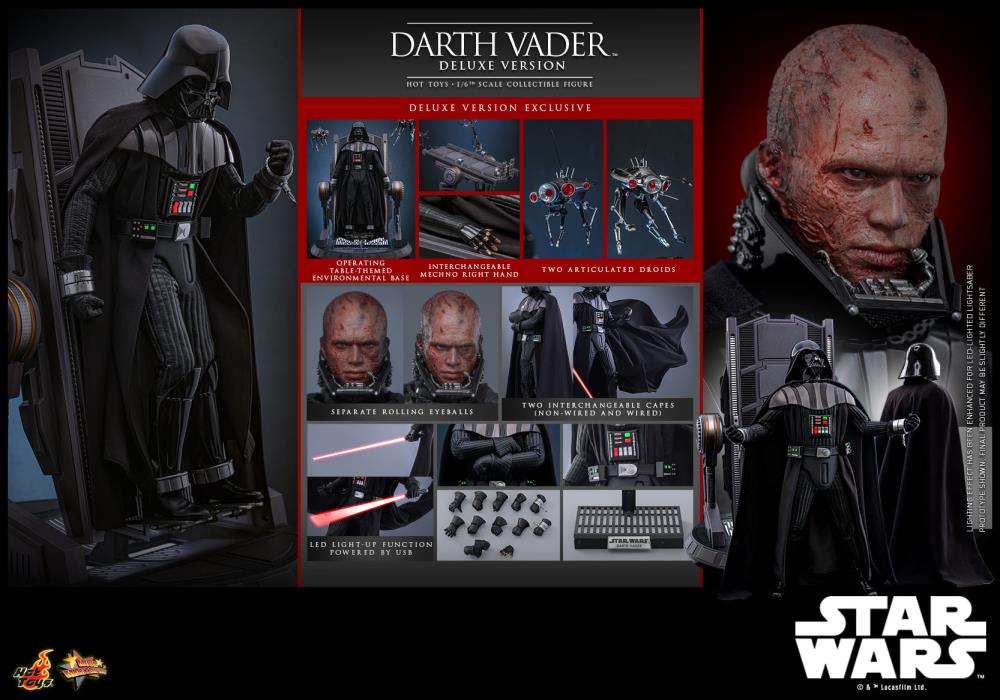Star Wars: Revenge of the Sith MMS810 Darth Vader (Deluxe Ver.) 1/6th Scale Collectible Figure Gallery Image 16