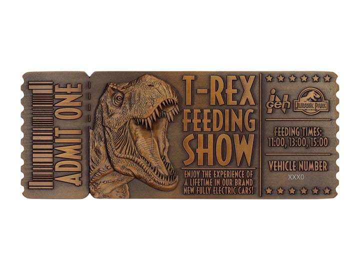 Jurassic Park Feeding Show Ticket Limited Edition Collectible Gallery Image 1