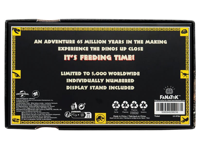 Jurassic Park Feeding Show Ticket Limited Edition Collectible Gallery Image 6