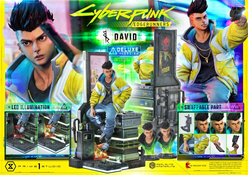 Cyberpunk: Edgerunners Real Elite Masterline David (Deluxe Ver.) 1/4 Scale Statue Gallery Image 81