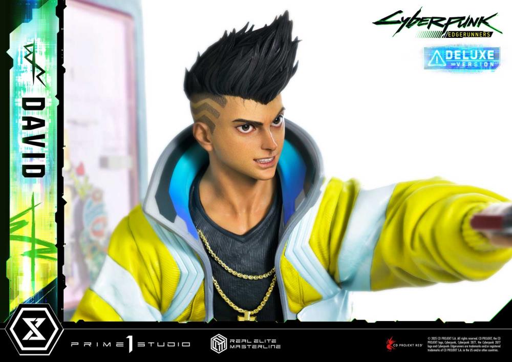 Cyberpunk: Edgerunners Real Elite Masterline David (Deluxe Ver.) 1/4 Scale Statue Gallery Image 32
