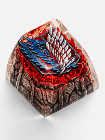 Attack on Titan Scout Regiment Logo Artisan Resin Keycap Gallery Image 2