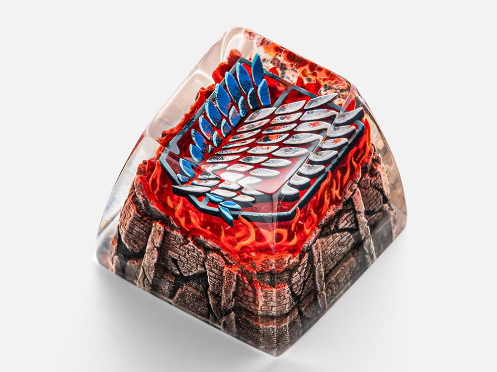 Attack on Titan Scout Regiment Logo Artisan Resin Keycap Gallery Image 1