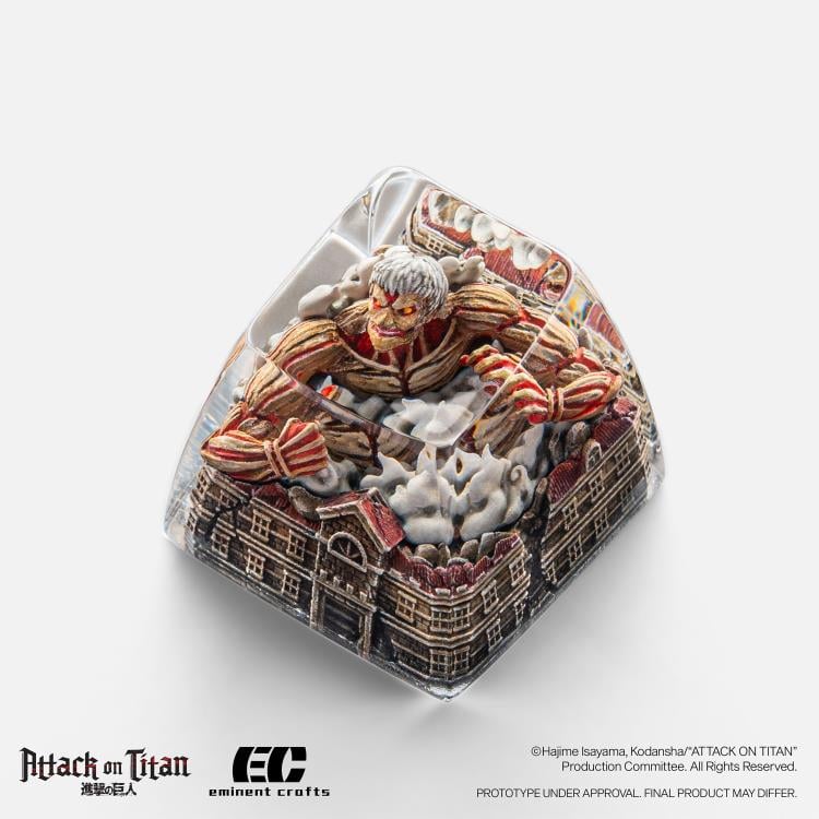 Attack on Titan Armored Titan Artisan Resin Keycap Gallery Image 4