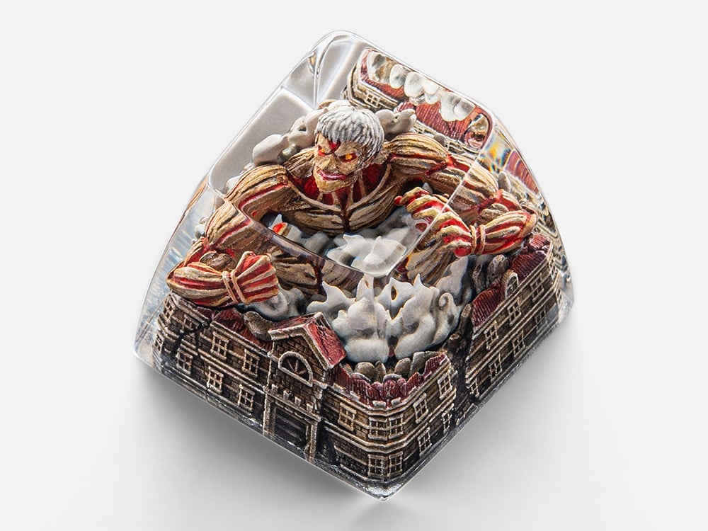 Attack on Titan Armored Titan Artisan Resin Keycap Gallery Image 1