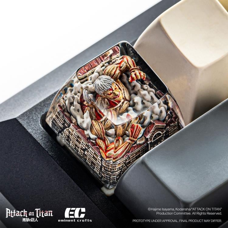 Attack on Titan Armored Titan Artisan Resin Keycap Gallery Image 5