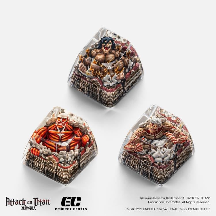 Attack on Titan Colossal Titan Artisan Resin Keycap Gallery Image 6