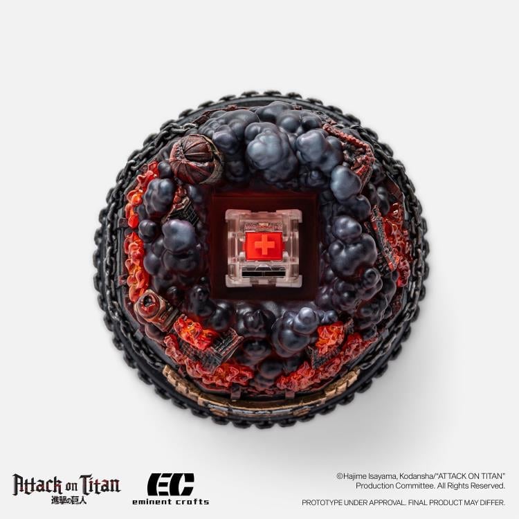 Attack on Titan Fight for Paradis Artisan Resin Diorama Keycap Holder Gallery Image 5