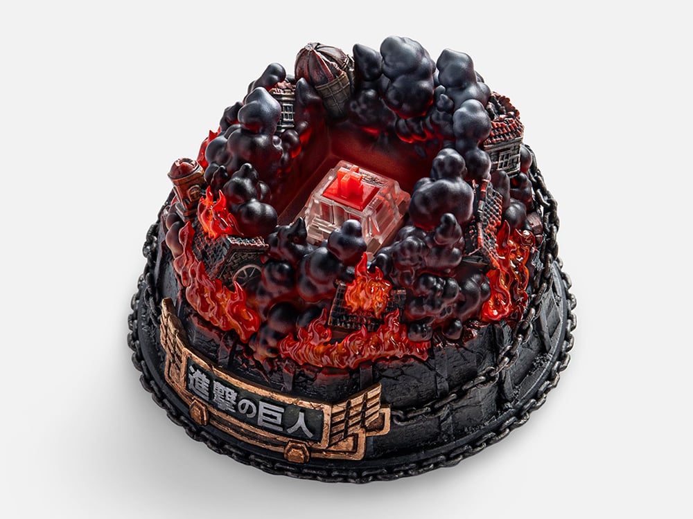 Attack on Titan Fight for Paradis Artisan Resin Diorama Keycap Holder Gallery Image 1