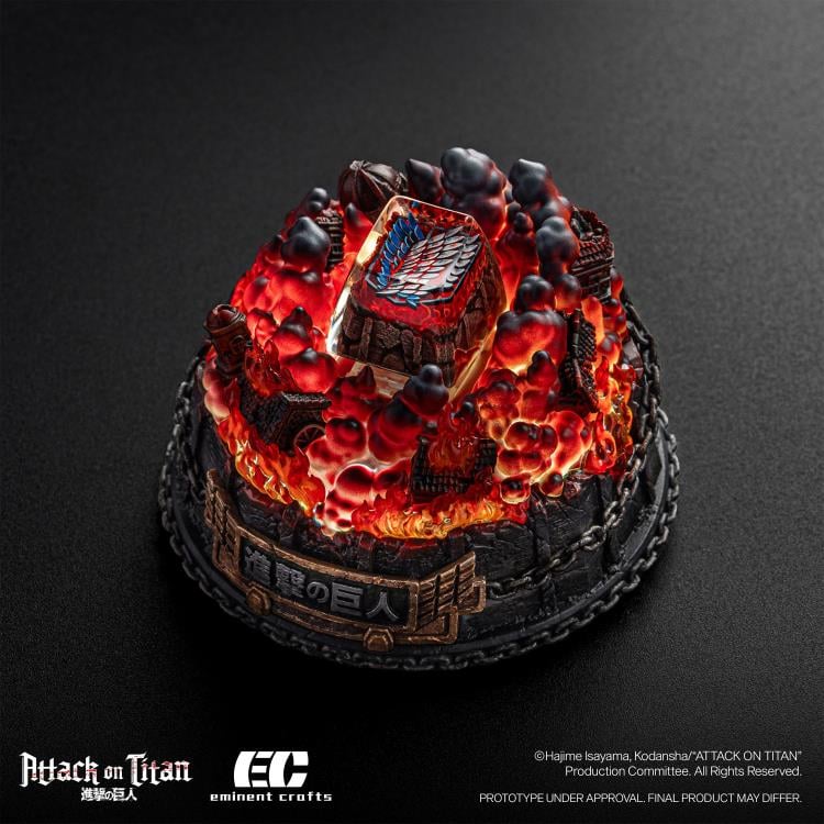 Attack on Titan Fight for Paradis Artisan Resin Diorama Keycap Holder Gallery Image 6