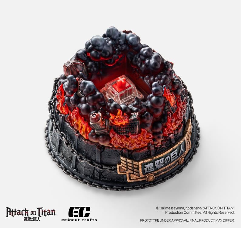 Attack on Titan Fight for Paradis Artisan Resin Diorama Keycap Holder Gallery Image 4