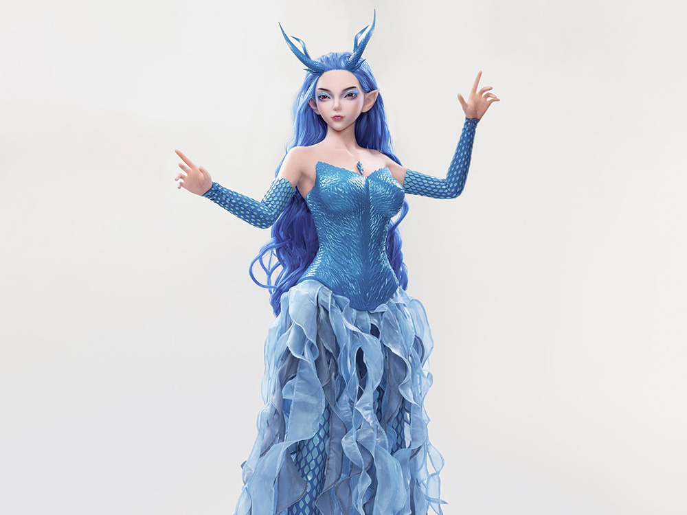 Dragons Rise The Queen Arrives Series Vol. 1 East Sea Female Dragon King Ao Guang Limited Edition 1/2 Scale Figure Gallery Image 1