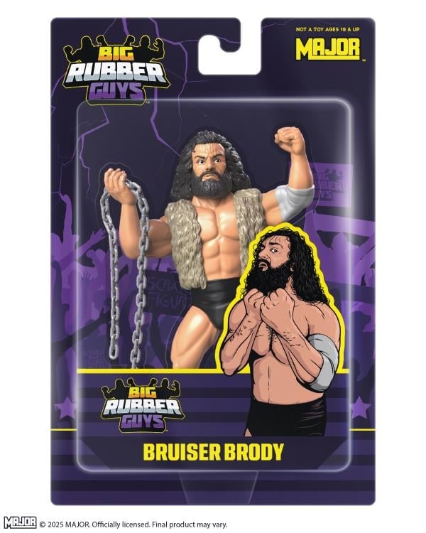 Big Rubber Guys Bruiser Brody Figure