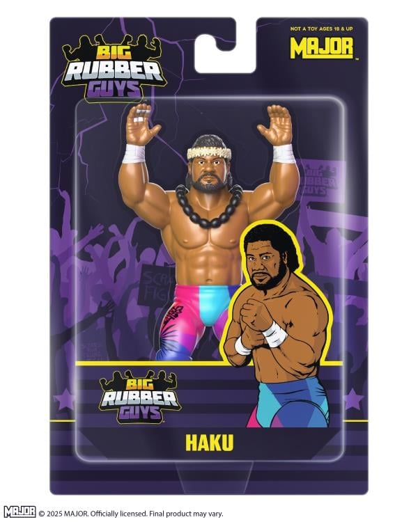 WWE　ハク　 BIG RUBBER GUYS社 新品未開封 Big Rubber Guys Haku Figure