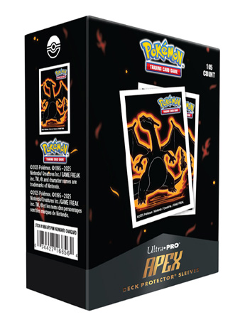 Pokemon Apex Deck Protector Neon Kanto Charizard Card Sleeves (105 Count) Gallery Image 2