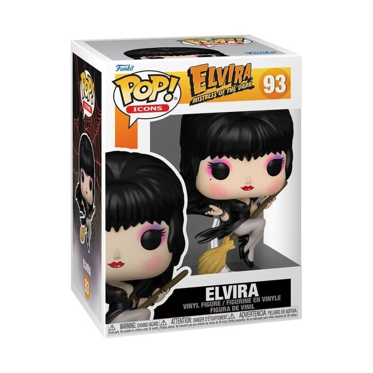 Funko Vinyl Soda: Elvira: Mistress of The Dark - Exclusivo de Elvira Entertainment Earth incluido con un protector de soda en el ático de Byron