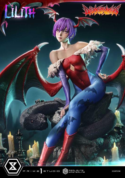Darkstalkers Real Elite Masterline Lilith 1/4 Scale Statue Gallery Image 40