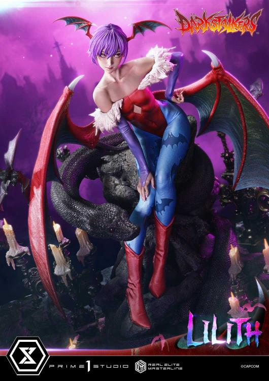 Darkstalkers Real Elite Masterline Lilith 1/4 Scale Statue Gallery Image 30
