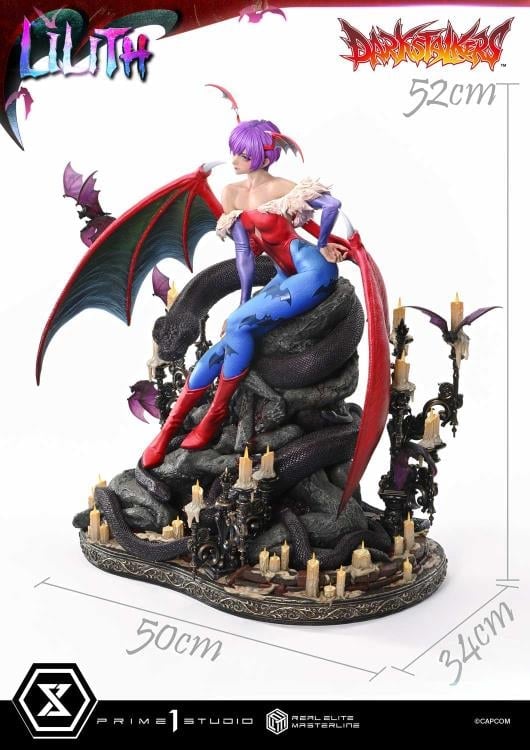 Darkstalkers Real Elite Masterline Lilith 1/4 Scale Statue Gallery Image 6
