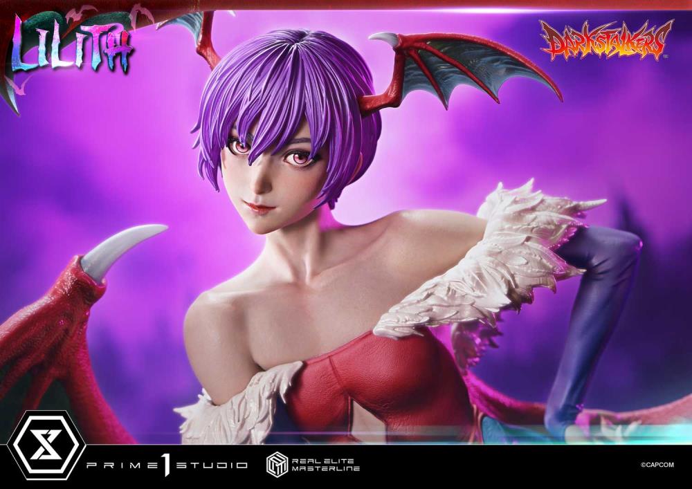 Darkstalkers Real Elite Masterline Lilith 1/4 Scale Statue Gallery Image 34