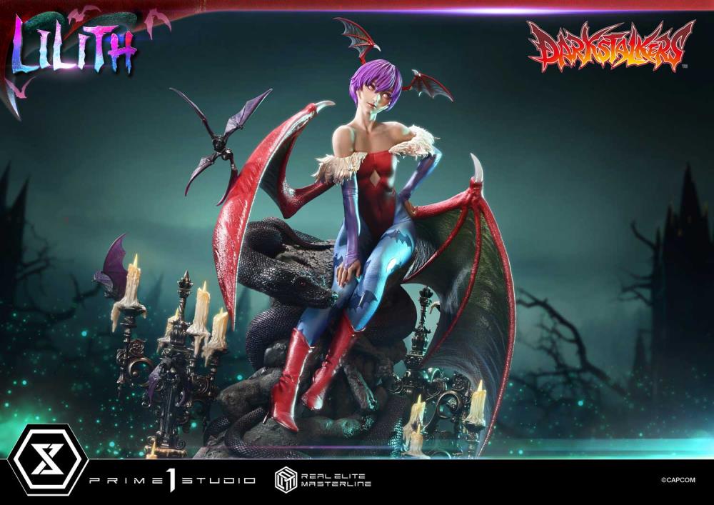 Darkstalkers Real Elite Masterline Lilith 1/4 Scale Statue Gallery Image 37