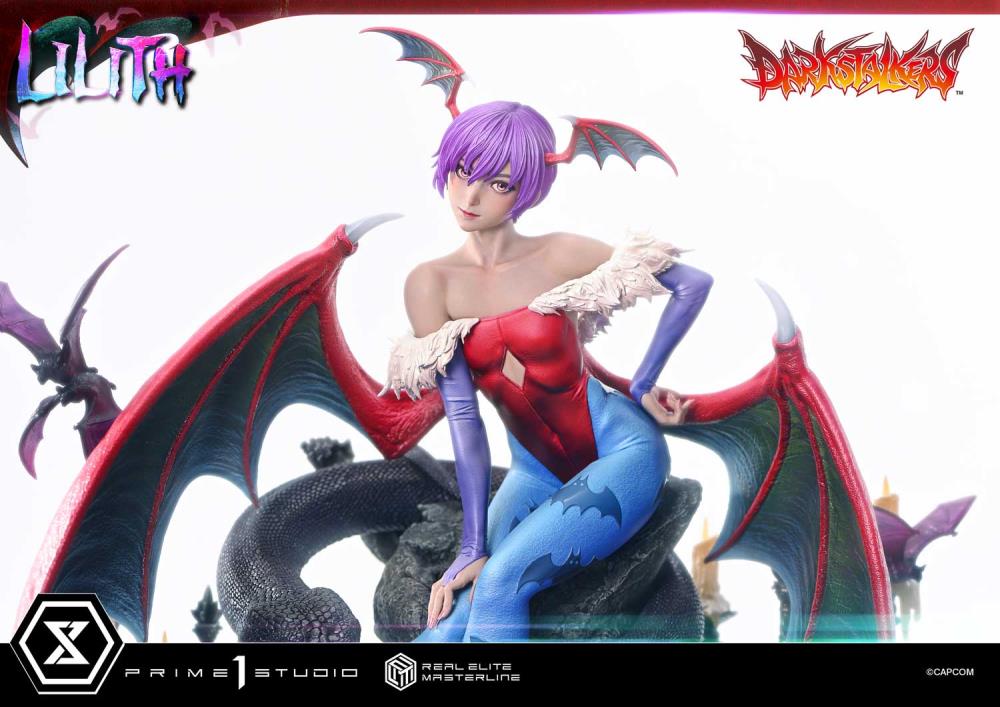 Darkstalkers Real Elite Masterline Lilith 1/4 Scale Statue Gallery Image 8