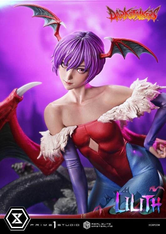 Darkstalkers Real Elite Masterline Lilith 1/4 Scale Statue Gallery Image 33