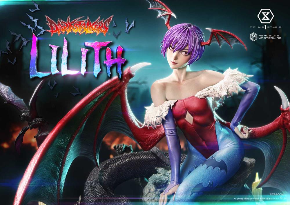 Darkstalkers Real Elite Masterline Lilith 1/4 Scale Statue Gallery Image 42