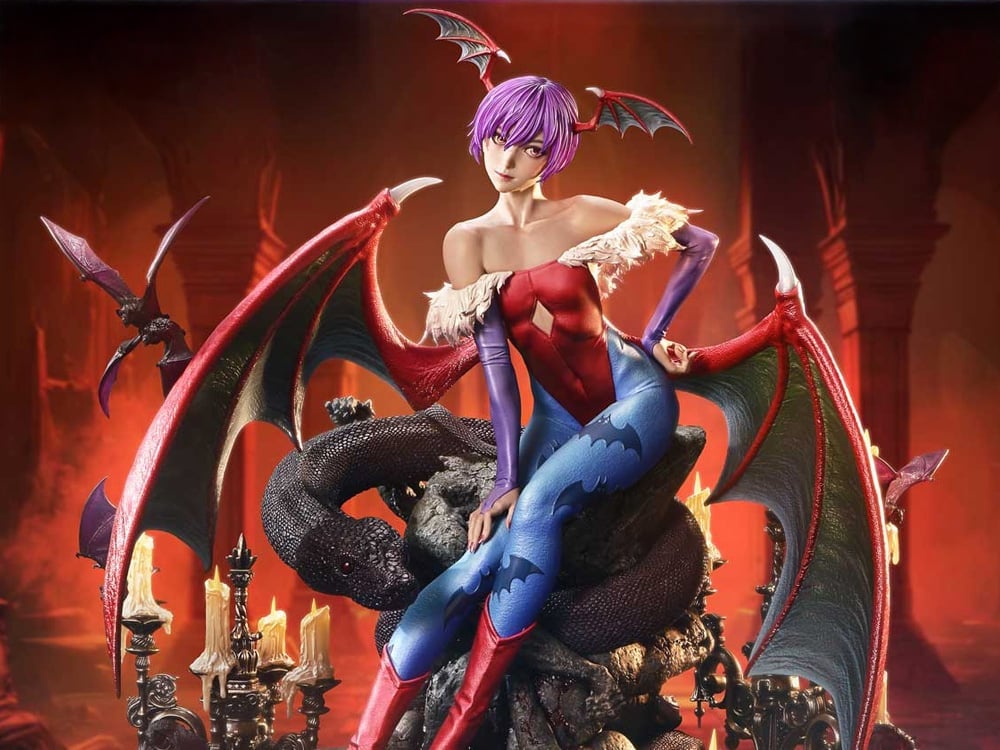 Darkstalkers Real Elite Masterline Lilith 1/4 Scale Statue Gallery Image 1