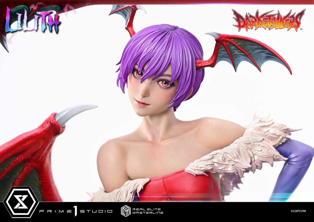 Darkstalkers Real Elite Masterline Lilith 1/4 Scale Statue Gallery Image 13