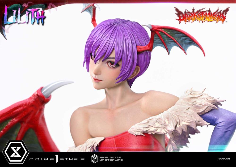Darkstalkers Real Elite Masterline Lilith 1/4 Scale Statue Gallery Image 14