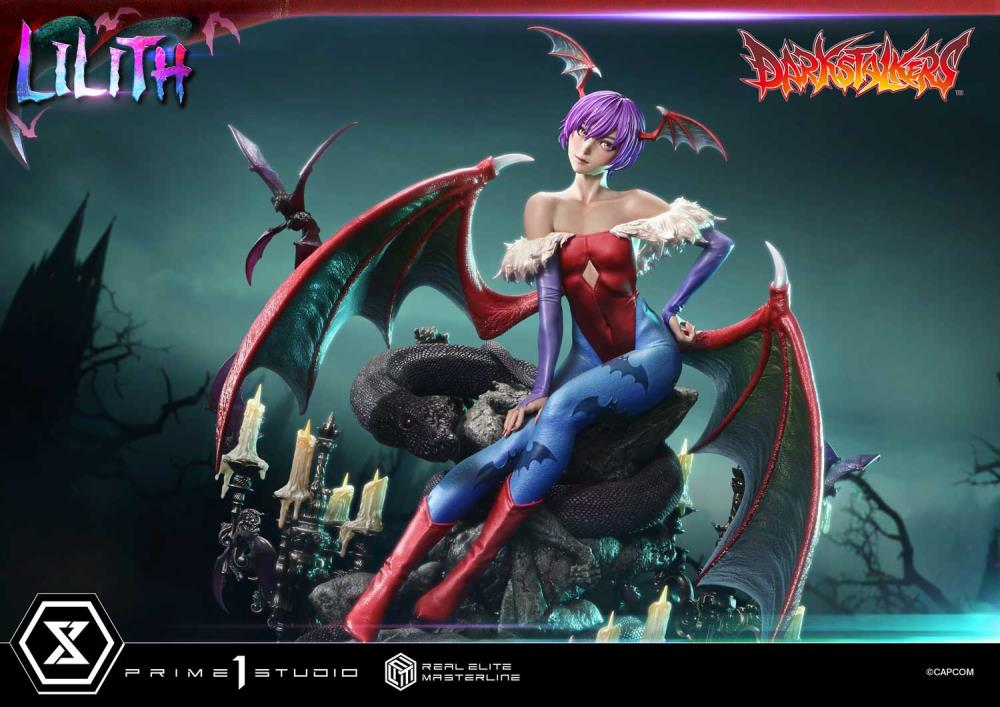Darkstalkers Real Elite Masterline Lilith 1/4 Scale Statue Gallery Image 36