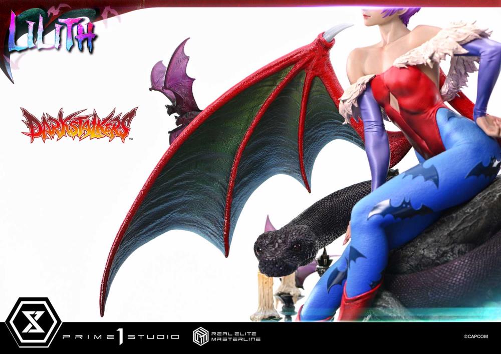 Darkstalkers Real Elite Masterline Lilith 1/4 Scale Statue Gallery Image 18