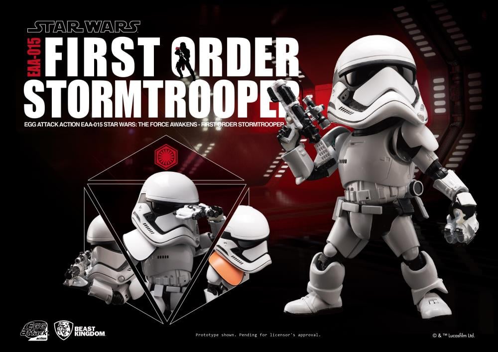 Star Wars Egg Attack Action EAA-015 First Order Stormtrooper (The Force Awakens) Gallery Image 3
