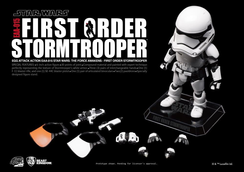 Star Wars Egg Attack Action EAA-015 First Order Stormtrooper (The Force Awakens) Gallery Image 5