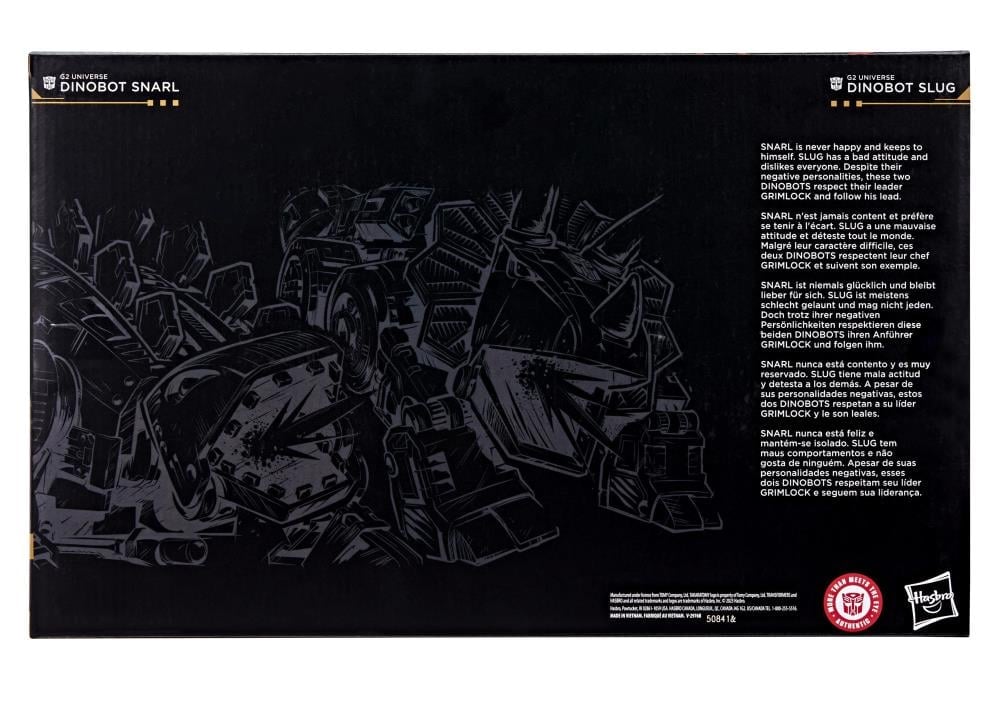 Transformers: Age of the Primes Leader Class G2 Universe Dinobot Snarl & Dinobot Slug Two-Pack Gallery Image 6