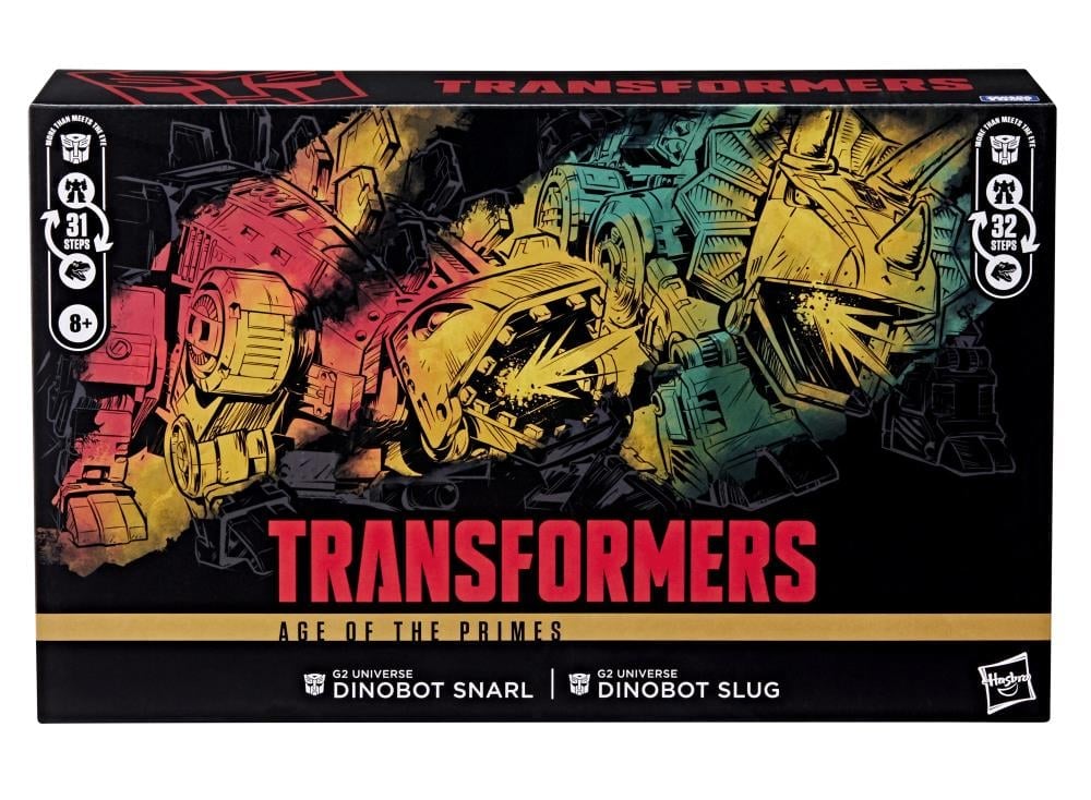 Transformers: Age of the Primes Leader Class G2 Universe Dinobot Snarl & Dinobot Slug Two-Pack Gallery Image 5