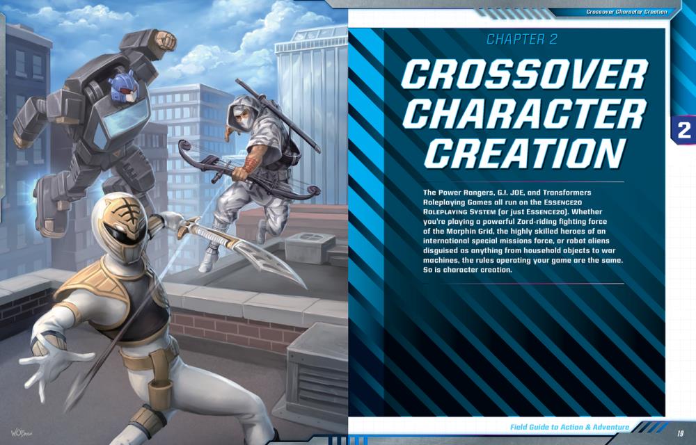 Essence20 Roleplaying System Field Guide to Action and Adventure Crossover Sourcebook Gallery Image 5