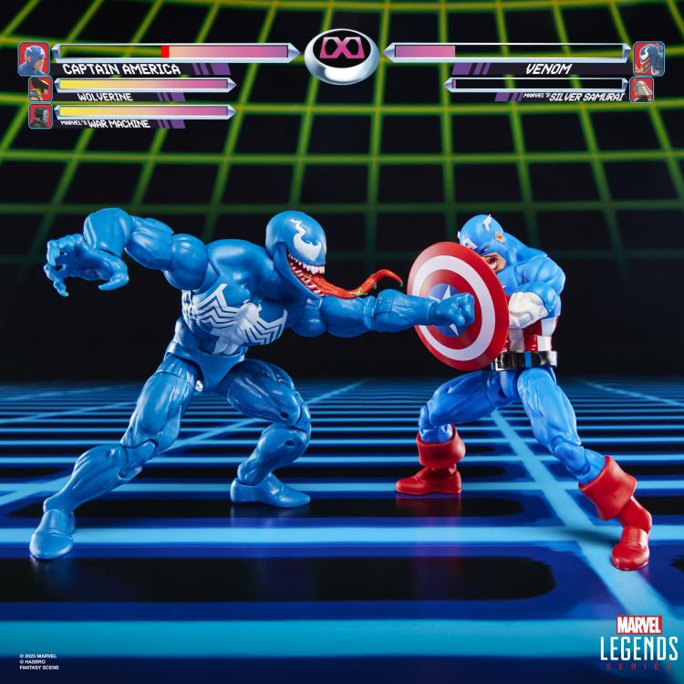 Marvel Legends Gamerverse Captain America vs. Venom Action Figure Two-Pack Gallery Image 7