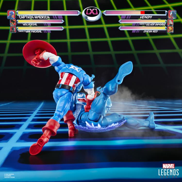 Marvel Legends Gamerverse Captain America vs. Venom Action Figure Two-Pack Gallery Image 5