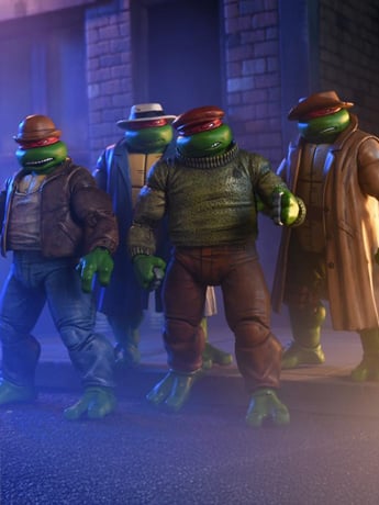 Teenage Mutant Ninja Turtles Gangster Turtles (Mirage Comics) Action Figure 4-Pack Gallery Image 2