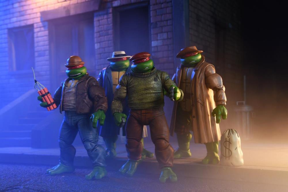 Teenage Mutant Ninja Turtles Gangster Turtles (Mirage Comics) Action Figure 4-Pack Gallery Image 3