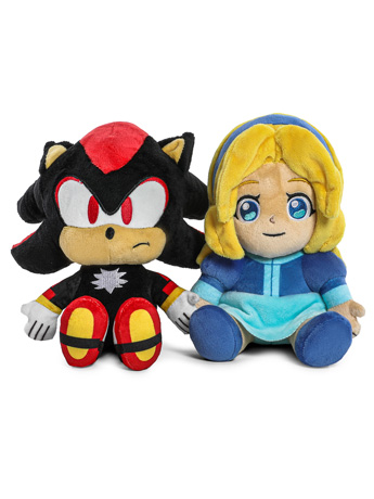 Sonic the Hedgehog 3 Phunny Shadow the Hedgehog and Maria Plush Two-Pack Gallery Image 2
