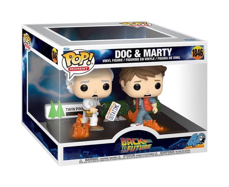 Back to the Future 40th Anniversary Pop! Moments #1846 Doc & Marty Gallery Image 3