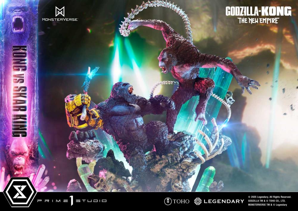 Godzilla x Kong: The New Empire Ultimate Diorama Masterline Kong vs. Skar King Statue Gallery Image 10