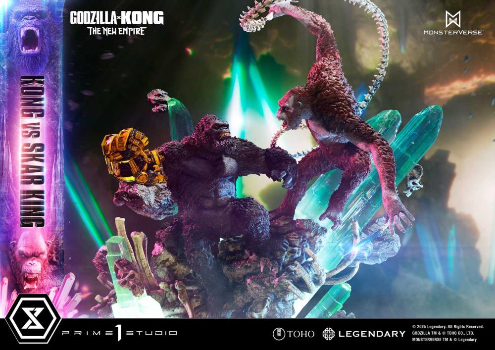 Godzilla x Kong: The New Empire Ultimate Diorama Masterline Kong vs. Skar King Statue Gallery Image 5