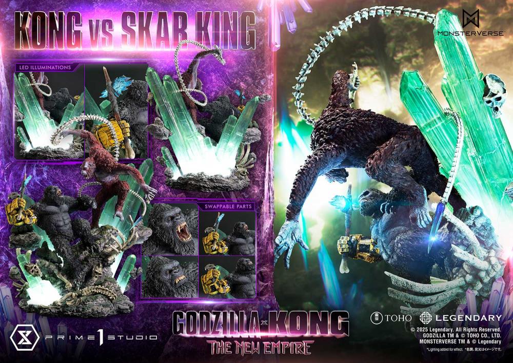 Godzilla x Kong: The New Empire Ultimate Diorama Masterline Kong vs. Skar King Statue Gallery Image 36